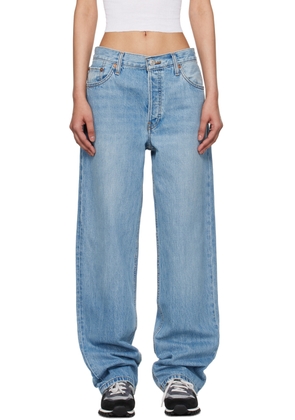 Re/Done Indigo Loose Long Jeans