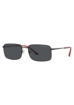 Armani Exchange Grey Rectangular Mens Sunglasses AX2044S 600087 58