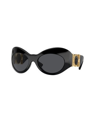 Versace Dark Grey Irregular Ladies Sunglasses VE4462 GB1/87 58