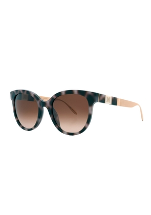 Carolina Herrera Grey Oval Ladies Sunglasses SHN621M 096N 52