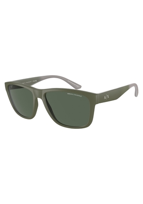 Armani Exchange Grey Square Mens Sunglasses AX4135S 830171 59