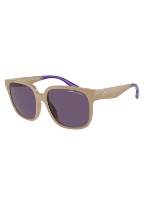 Armani Exchange Violet Square Ladies Sunglasses AX4136SU 83421A 56