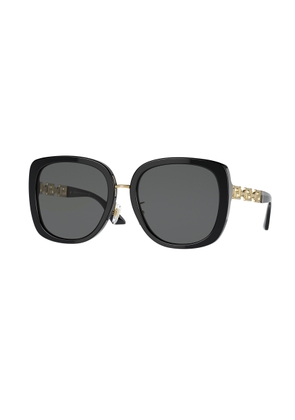 Versace Dark Grey Square Ladies Sunglasses VE4407D GB1/87 56