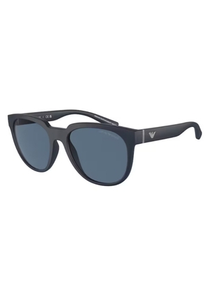 Emporio Armani Blue Oval Mens Sunglasses EA4205 508880 55