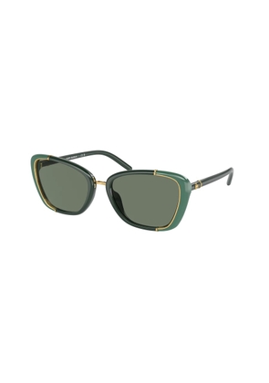 Tory Burch Dark Green Cat Eye Ladies Sunglasses TY9074U 19603H 54