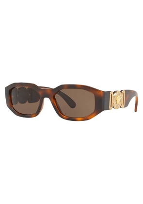 Versace Dark Brown Irregular Unisex Sunglasses VE4361F 521773 55