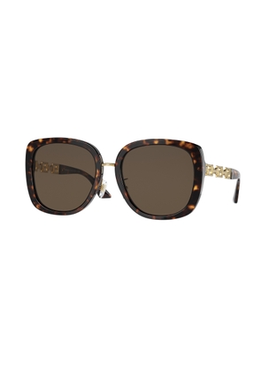 Versace Dark Brown Square Ladies Sunglasses VE4407D 108/73 56
