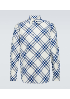 Burberry Checked cotton flannel shirt