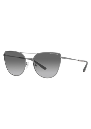 Armani Exchange Grey Gradient Cat Eye Ladies Sunglasses AX2045S 608511 56
