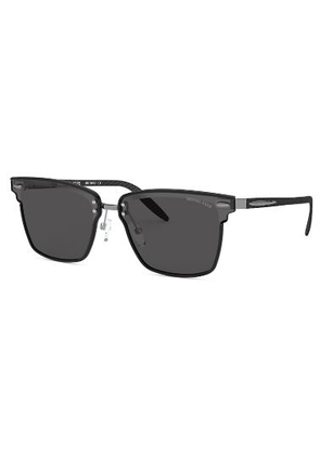 Michael Kors Dark Grey Solid Square Mens Sunglasses MK1051J 100587 66