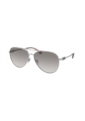 Coach Grey Gradient Pilot Ladies Sunglasses HC7140 90016I 61