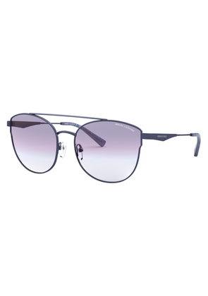 Armani Exchange Light Blue Gradient Cat Eye Ladies Sunglasses AX2032S 611719 57