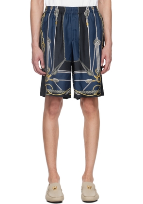 Versace Blue & Navy Nautical Shorts