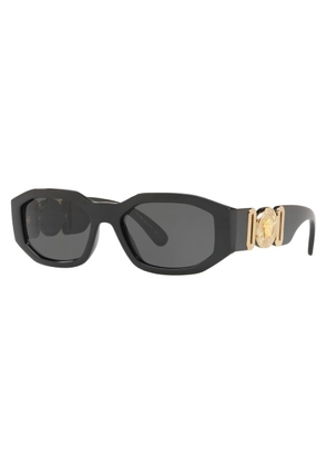 Versace Dark Gray Irregular Unisex Sunglasses VE4361F GB1/87 55