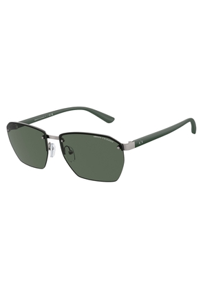 Armani Exchange Dark Green Irregular Mens Sunglasses AX2048S 600371 59