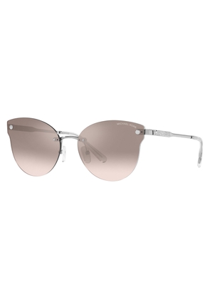 Michael Kors Astoria Brown Mirrored Gradient Browline Ladies Sunglasses MK1130B 10158Z 59