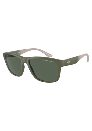 Armani Exchange Green Square Mens Sunglasses AX4135SF 830171 59