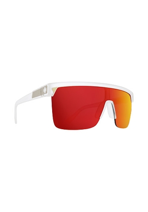 Spy FLYNN 5050 HD Plus Gray Green with Red Spectra Mirror Shield Unisex Sunglasses 6700000000045