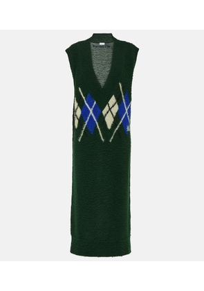 Burberry Argyle wool maxi dress