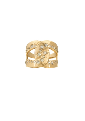 Siena Jewelry Ring in 14k Yellow Gold & Diamond - Metallic Gold. Size 5.5 (also in ).