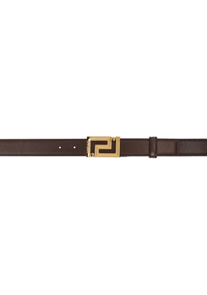 Versace Brown Greca Belt