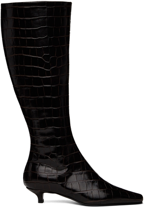 TOTEME Brown 'The Slim' Knee-High Boots