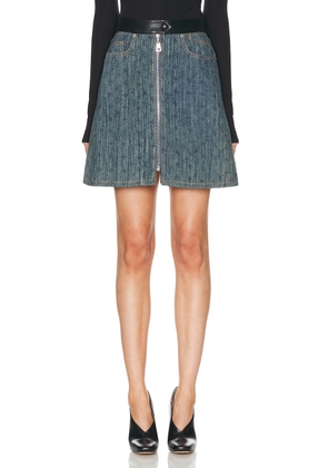 louis vuitton Louis Vuitton Denim Zip Monogram Skirt in Blue - Blue. Size 36 (also in ).