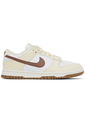 Nike Off-White & Burgundy Dunk Low Next Nature Sneakers