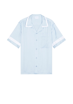Blue Sky Inn Waiter Shirt in Baby Blue - Blue. Size M (also in L, S, XL/1X).