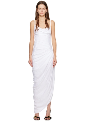 JACQUEMUS White Les Classiques 'La robe Saudade longue' Maxi Dress