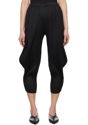 PLEATS PLEASE ISSEY MIYAKE Black Monthly Colors January Trousers