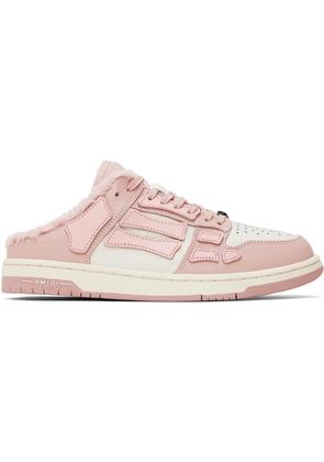 AMIRI Pink & Off-White Skel-Top Sneakers