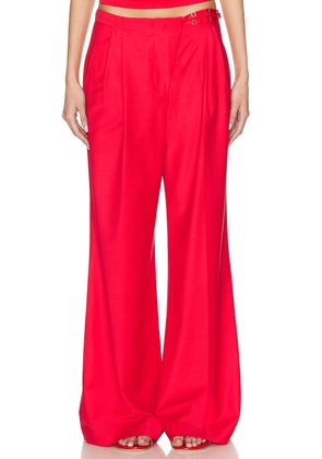Anna October Noemie Pant in Red - Red. Size L (also in M, S, XS).