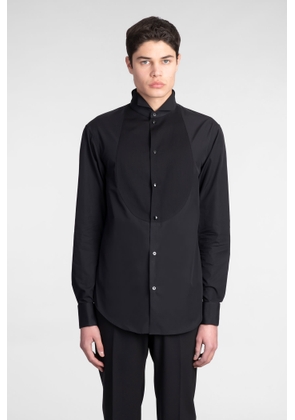 Emporio Armani Shirt In Black Cotton