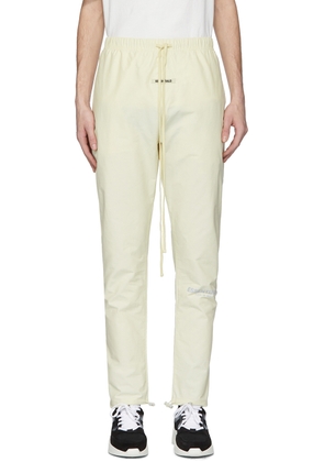 Fear of God ESSENTIALS Off-White Canvas Lounge Pants