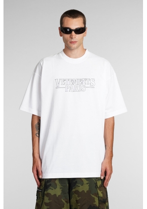 Vetements T-Shirt In White Cotton