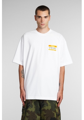 Vetements T-Shirt In White Cotton