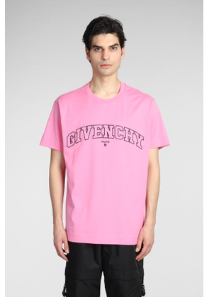 Givenchy T-Shirt In Rose-Pink Cotton