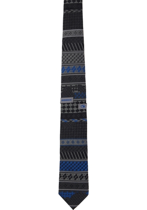 ADER error Gray Paneled Tie
