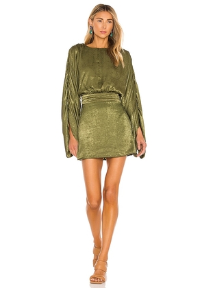 House of Harlow 1960 x REVOLVE Nika Dress in Green. Size M, XS.