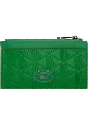 Lacoste Green Monogramme Zipped Wallet