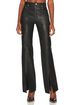 GRLFRND Hallie Slit Ankle Jean in Black. Size 27.