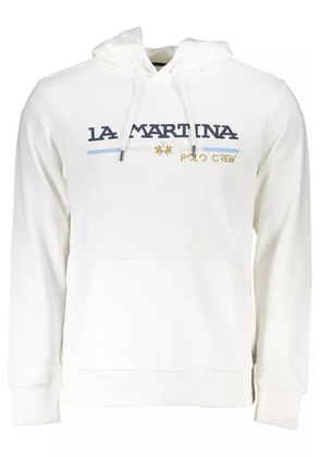 La Martina White Cotton Sweater - XL