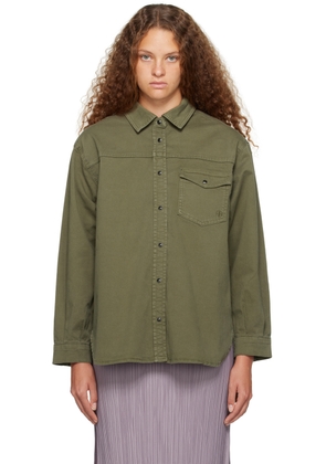 ANINE BING Green Sloan Denim Shirt