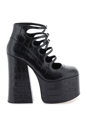 Marc Jacobs the croc embossed kiki ankle boots - 36 Black