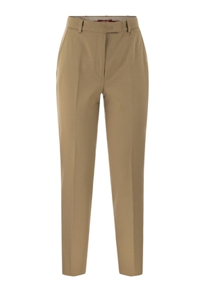 Slim Fit Tailored Trousers Max Mara Studio