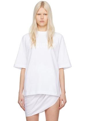 JACQUEMUS White Les Classiques 'Le T-Shirt Typo' T-Shirt