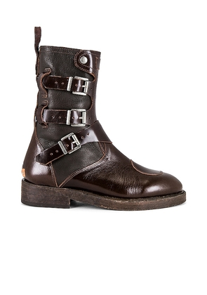 Free People x We The Free Dusty Buckle Boot in Brown. Size 40.