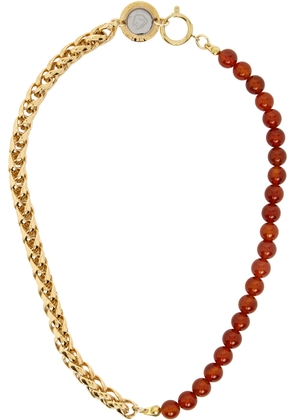 IN GOLD WE TRUST PARIS SSENSE Exclusive Gold Beaded Necklace
