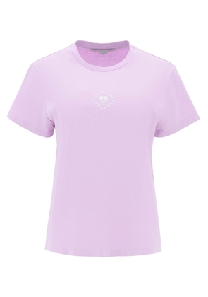 Stella Mccartney iconic mini heart t-shirt - L Purple